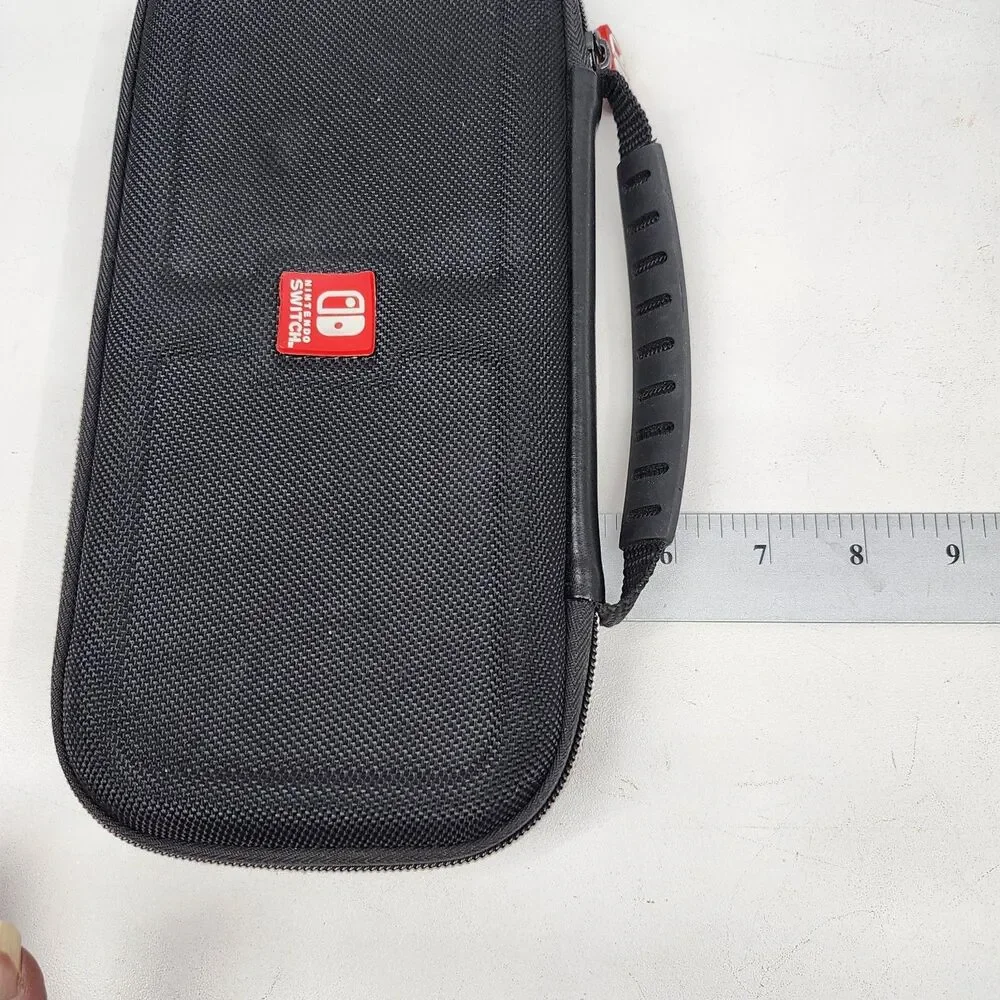 Nintendo Switch Game Deluxe Travel Carry Case Hard Shell Black